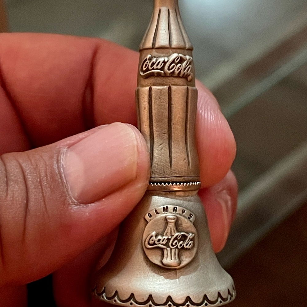 1995 Coca Cola Cast-Iron, Genuine Bell Pewter.